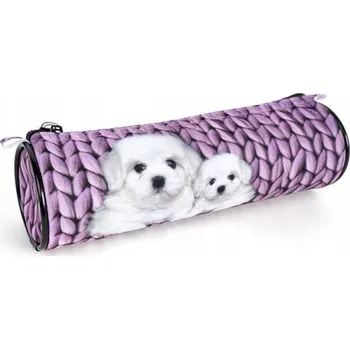 Penál Školní Potřeby Penál Pouzdro Tuba Rolovací Penál Love Růžový Super