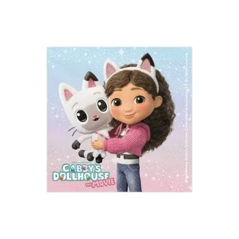 Papírový ubrousek Ubrousky Gábinin kouzelný domek ve filmu 33 x 33 cm – 20 ks