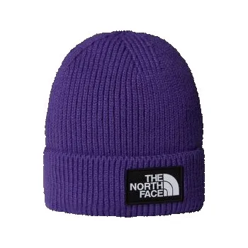 Čepice The North Face TNF LOGO BOX CUFFED BEANIE PEAK PURPLE fialová