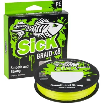 Berkley GULP Berkley Šňůra Sick Braid Flame Green 150m 0,12mm 11,2kg
