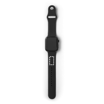 Chytré hodinky WILES. Chytré hodinky s 1.85" obrazovkou, IPX4 a 3denní výdrží baterie a silikonovým řemínkem 10 Bracelet, 30 x 15 Gravírování laserem, 1 barva