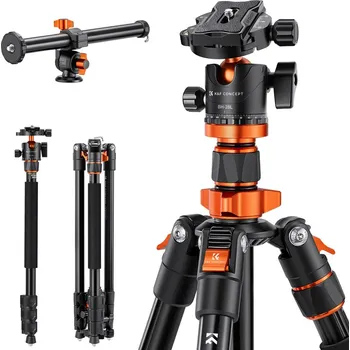 K&F 2m Overhead DSLR Tripod Compact Portable Vlog Tripod Monopod K234A7+BH-28L +Extension Arm
