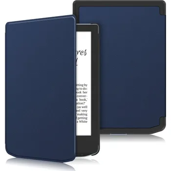 Pouzdro na tablet VSECHNONAMOBIL 123764 LEATHER Zaklápěcí kryt pro PocketBook Verse Pro modrý