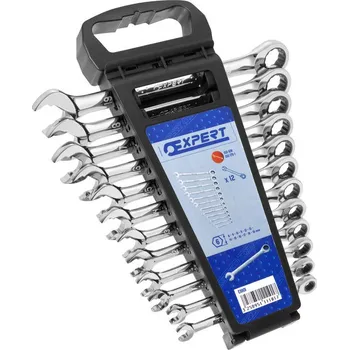Klíč TONA EXPERT E111101 12dílná sada ráčnových očkoplochých klíčů v plastovém držáku