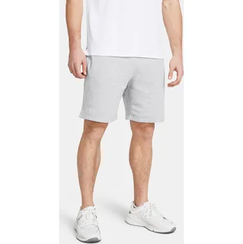 Pánské kraťasy Under Armour UA Rival Fleece Shorts 1379779-011 Šedá 4XL