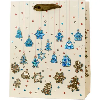 Dárková taška Anna Style Vánoční papírová taška Anna Style TX1 158 střední ,balení 10 ks 591389