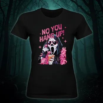 Dámské tričko - Scary movie Barva: Černá, Velikost: XL, Střih: Dámské