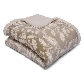 Přehoz na lůžko Přehoz přes postel Woodland Owls Natural 150x200