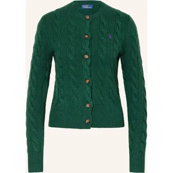 Dámské oblečení Polo Ralph Lauren Dámský Pletený Kardigan, tmavě zelená, 34