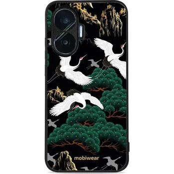 Lesklý kryt Mobiwear Glossy - Xiaomi Poco F7 - G042G - Jeřábi (Prémiové lesklé pouzdro, obal, kryt Mobiwear Glossy na mobil Xiaomi Poco F7 - G042G - Jeřábi, materiál Plast + TPU silikon - krytí po všech stranách, neošoupatelný potisk, tenké provedení,)