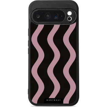 Pouzdro na mobilní telefon Lesklý kryt Mobiwear Glossy - Google Pixel 9 Pro XL - GA54G Fialové vlnky (Prémiové lesklé pouzdro, obal, kryt Mobiwear Glossy na mobil Google Pixel 9 Pro XL - GA54G Fialové vlnky, materiál Plast + TPU silikon - krytí po všech stranách, neošoupatelný)
