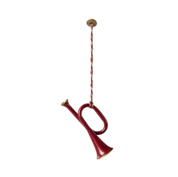 Vánoční ozdoba Maileg Vánoční ozdoba Trumpet Red
