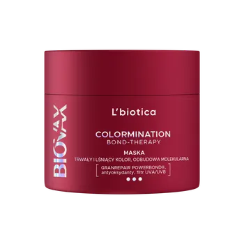 Vlasová regenerace L'biotica Biovax regenerační maska na vlasy prodlužující trvanlivost barvy, 200 ml