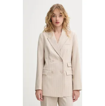 Dámské sako Sako Bruuns Bazaar béžová barva, BBW4413 80X, vel. 40