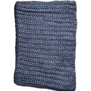 Šála Oodji dámská robustní žebrovaná šála, tmavě modrá Nové