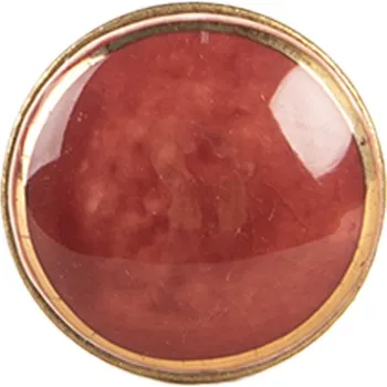 Dveřní kování Zlatá úchytka s červeným středem Eeas – 3x3 cm