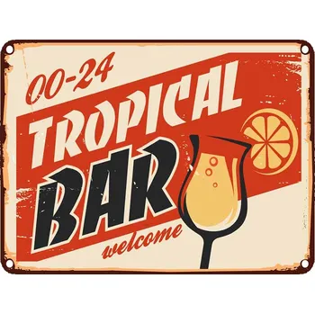 Obraz Cedule Tropical Bar