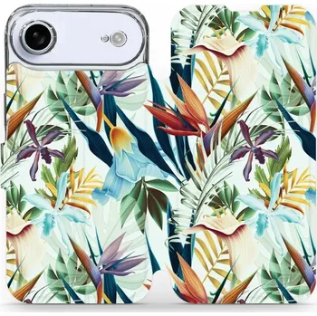 Pouzdro na mobilní telefon Flipové pouzdro Mobiwear - Apple iPhone Air - M071P Flóra (Knížkové flip pouzdro, obal, kryt na mobil Apple iPhone Air - M071P Flóra, materiál Umělá kůže + TPU - ochrana 360°, stojánek, silikonová vanička, magnetické zavírání)