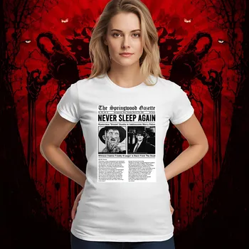 Dámské tričko - Freddy v novinách Barva: Bílá, Velikost: 3XL, Střih: Dámské