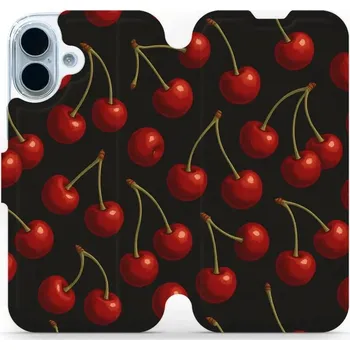 Pouzdro na mobilní telefon Flipové pouzdro Mobiwear - Apple iPhone 17 - VP83S Třešně (Knížkové flip pouzdro, obal, kryt na mobil Apple iPhone 17 - VP83S Třešně, materiál Umělá kůže + TPU - ochrana 360°, stojánek, silikonová vanička, magnetické zavírání)