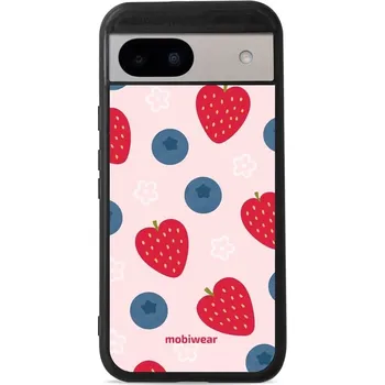Pouzdro na mobilní telefon Lesklý kryt Mobiwear Glossy - Google Pixel 8A - GP84G Jahody a borůvky (Prémiové lesklé pouzdro, obal, kryt Mobiwear Glossy na mobil Google Pixel 8A - GP84G Jahody a borůvky, materiál Plast + TPU silikon - krytí po všech stranách, neošoupatelný potisk,)