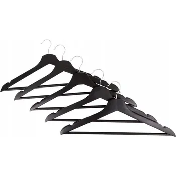 Věšák Šatní ramínko dřevěný černý