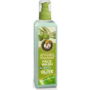 Čistící gel Athena's Treasures Čistící gel na obličej s olivovým olejem a aloe vera (250 ml)
