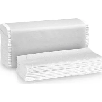 Papírový ručník Papírové ručníky, sněhově bílá, 2-vrstvé, skládané ZZ, 150 útržků, 96312