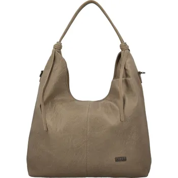 Kabelka Trendy dámská koženková kabelka na rameno Coveri Sotiri, taupe
