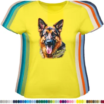 damske-levne-bavlnene-tricko-digitalni-potisk-pes-nemecky-ovcak Barva: Lemon - citronové, velikost: 3XL