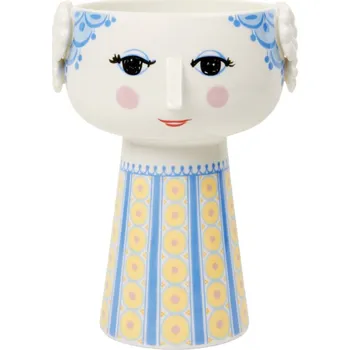 Váza Váza EVA 18 cm, modrá, keramika, Bjørn Wiinblad - doprava zdarma od 2999 Kč