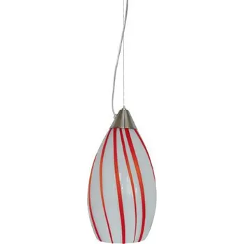 AXIA 1xE27/60W, WHITE-RED STRIPES