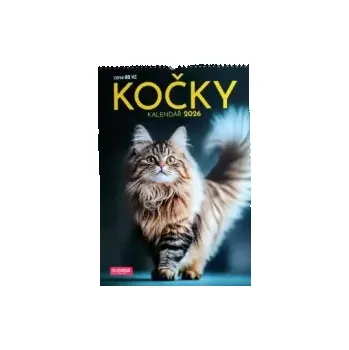 Kalendář JANPRESS Nástěnný kalendář Kočky A3 2026
