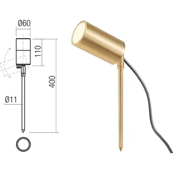 Venkovní osvětlení Redo Group Venkovní světlo Stake 91169 Redo group do země