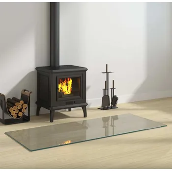 Krbová kamna vidaXL Skleněná deska pod kamna obdélníková 120 x 50 cm [324125]