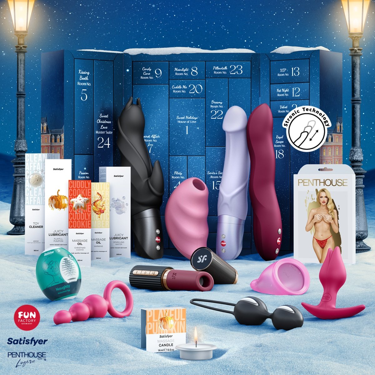 Adventní kalendář SATISFYER PREMIUM 2025 - s kupónem KUP15 cena 2881 Kč + extra diskrétní expedice