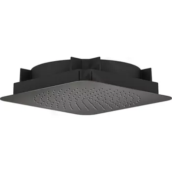 Sprchová hlavice Axor Citterio C Hlavová sprcha 27x27 cm, EcoSmart, kartáčovaný černý chrom, 28795340