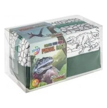 Set školních potřeb Piórnik do kolorowania Dino