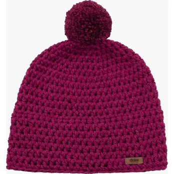 Čepice Doke Merino háčkovaný kulich pink Velikost: Pro dospělé (vhodné i pro děti od 12 let)