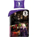 Halantex Povlečení z mikrovlákna 140x200 + 70x90 cm - Wednesday a Enid