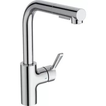 Vodovodní baterie Ideal Standard Ceralife Dřezová baterie s výsuvnou sprškou, chrom, BE244AA