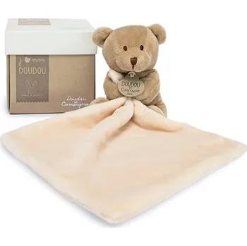 Kolotoč nad postýlku Doudou Dárková sada - medvídek s muchláčkem 10 cm