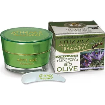 Pleťový krém Athena's Treasures Anti-age pleťový krém s olivovým olejem a šafránem 50 ml