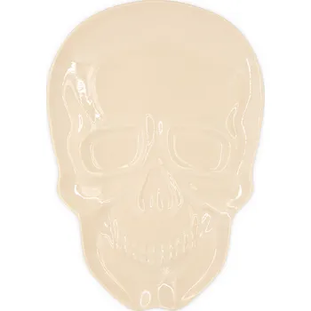 Party Pal Tác ve tvaru lebky, Halloween, béžová, 23x33cm