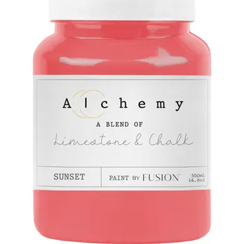 Speciální výtvarná barva Křídová barva s odolností minerální barvy Fusion ALCHEMY - SUNSET - 500 ml