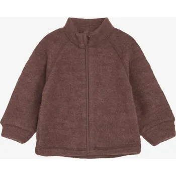 Chlapecké oblečení Dětská merino mikina na zip CeLaVi - hnědá Marron Velikost: 74/80