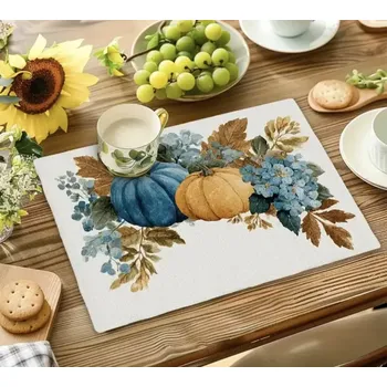 Podzimní prostírání s motivem dýní a květin (Různé dárky )