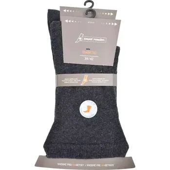 Pánské ponožky Pánské šedé zdravotní ponožky bez gumiček Zdravé ponožky