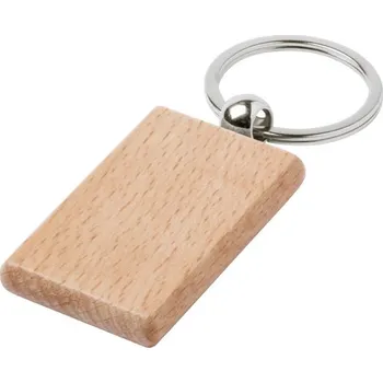 Přívěšek na klíče Wokke,obdélník - Přírodní
