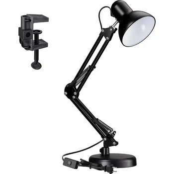 Lampička Stolní lampa na psací stůl Noční školní E27 LED Rýsovací Nastavitelná